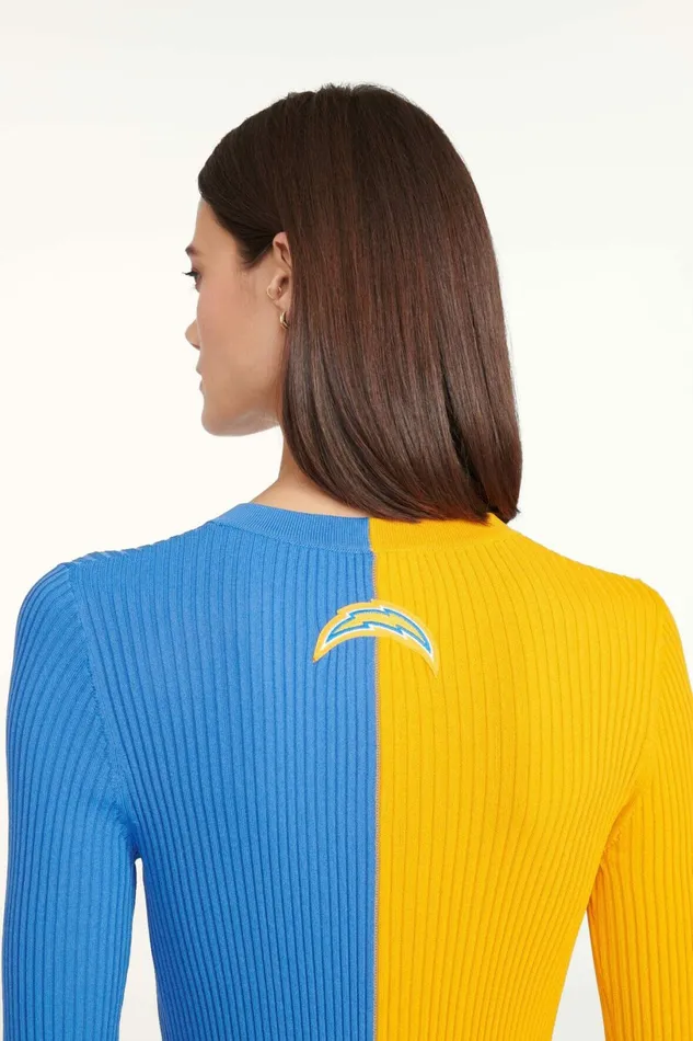 STAUD THE NFL CARGO SWEATER Los Angeles Chargers Women Tops STAUD THE NFL CARGO SWEATER Los Angeles Chargers Women Tops