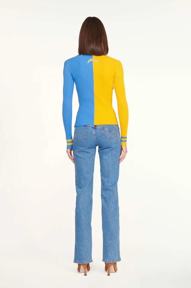 STAUD THE NFL CARGO SWEATER Los Angeles Chargers Women Tops STAUD THE NFL CARGO SWEATER Los Angeles Chargers Women Tops