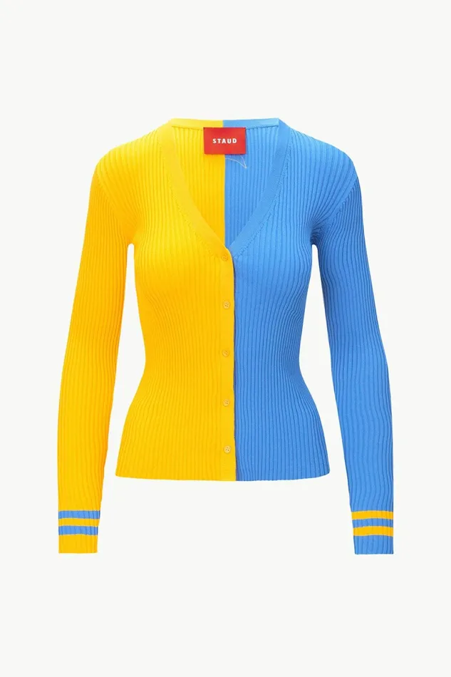 STAUD THE NFL CARGO SWEATER Los Angeles Chargers Women Tops STAUD THE NFL CARGO SWEATER Los Angeles Chargers Women Tops