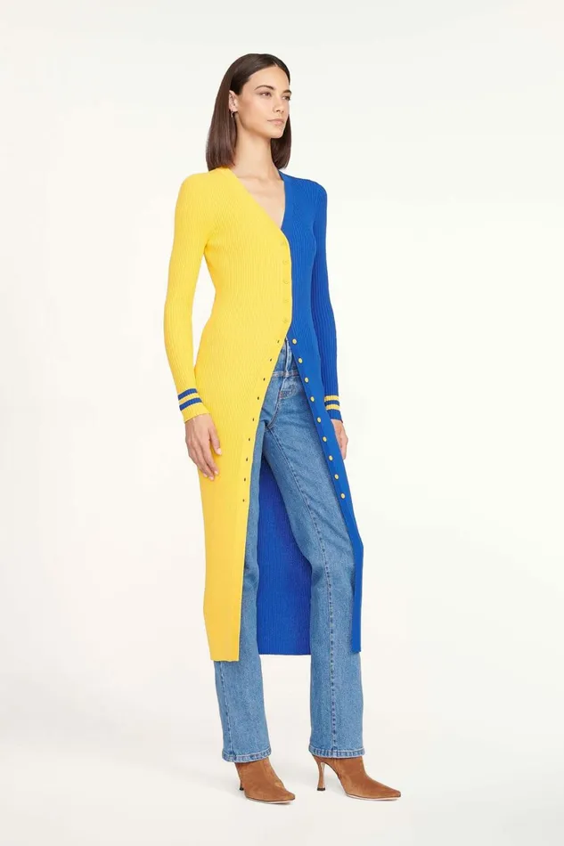 STAUD THE NFL SHOKO SWEATER Los Angeles Rams Women Dresses STAUD THE NFL SHOKO SWEATER Los Angeles Rams Women Dresses