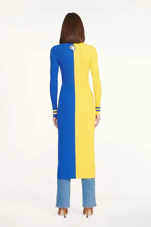 STAUD THE NFL SHOKO SWEATER Los Angeles Rams Women Dresses STAUD THE NFL SHOKO SWEATER Los Angeles Rams Women Dresses