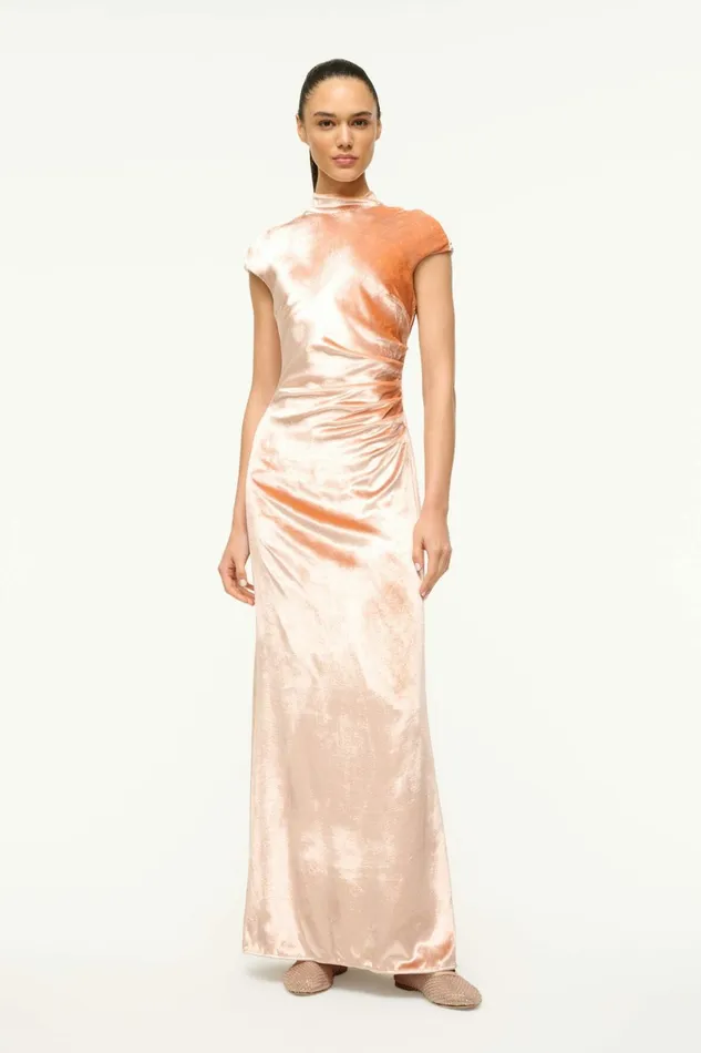 STAUD TINA DRESS Ash Rose Women Dresses