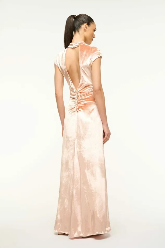 STAUD TINA DRESS Ash Rose Women Dresses
