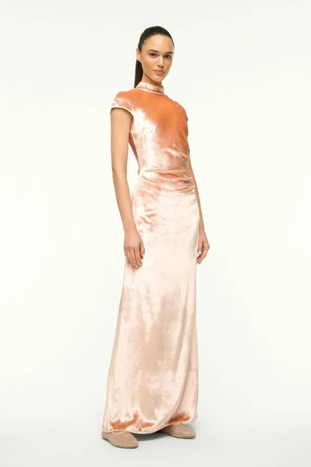 STAUD TINA DRESS Ash Rose Women Dresses