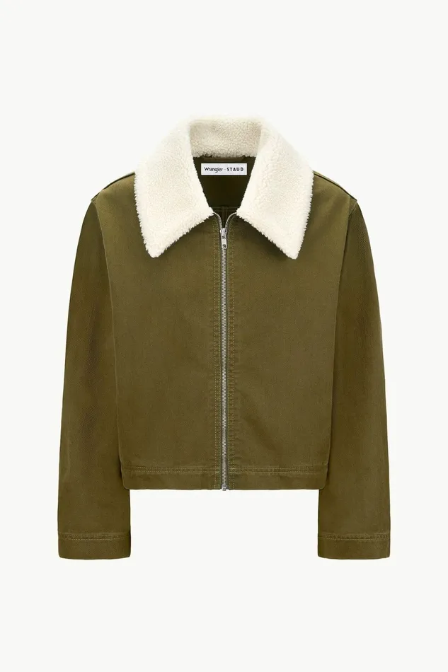 STAUD WRANGLER THE MINIMAL JACKET Sergeant Green Women Outerwear and Jackets