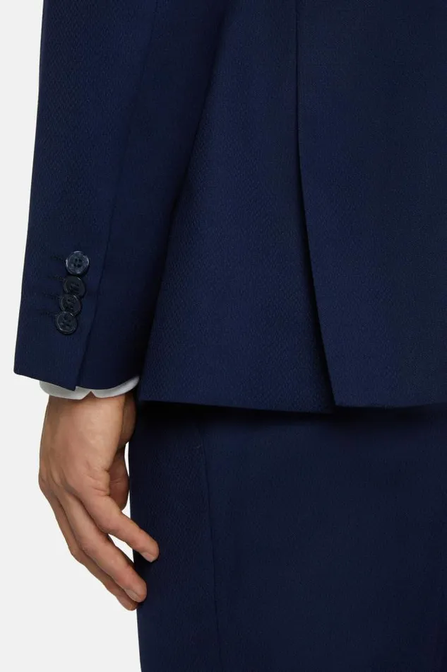 Suits Men Boggi Milano Micro Fancy Wool Suit Style Young Navy Blue Suits Men Boggi Milano Micro Fancy Wool Suit Style Young Navy Blue
