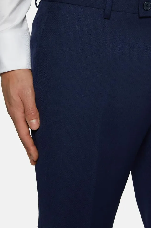 Suits Men Boggi Milano Micro Fancy Wool Suit Style Young Navy Blue Suits Men Boggi Milano Micro Fancy Wool Suit Style Young Navy Blue