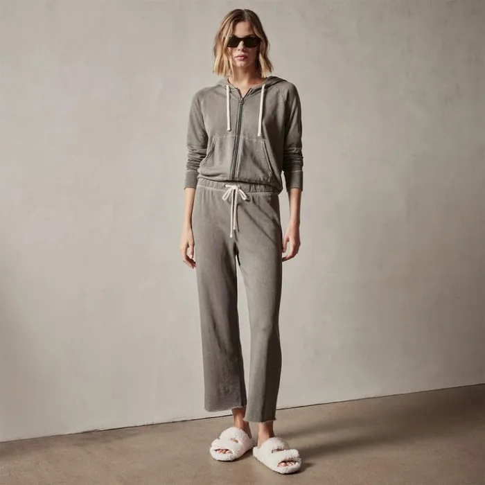 Sweat TopsBottoms Women James Perse Vintage French Terry Cutoff Sweatpant Burro Pigment