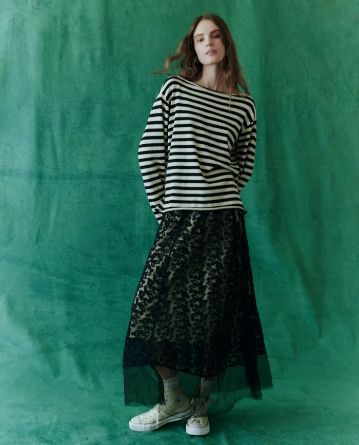 Sweaters Women The Great The Sailor Sweater Black Stripe Sweaters Women The Great The Sailor Sweater Black Stripe