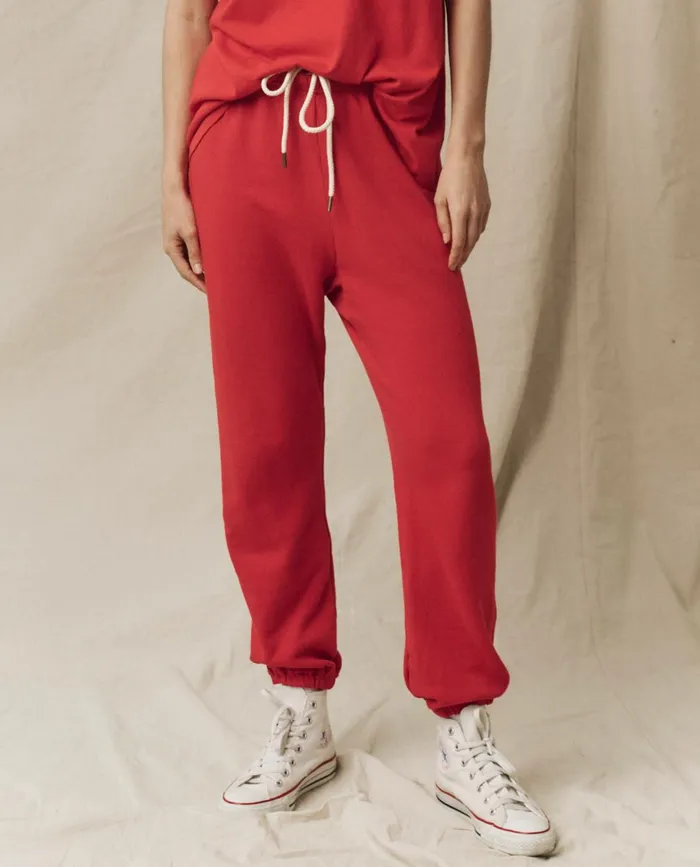 Sweatpants Women The Great The Stadium Sweatpant Solid Campfire