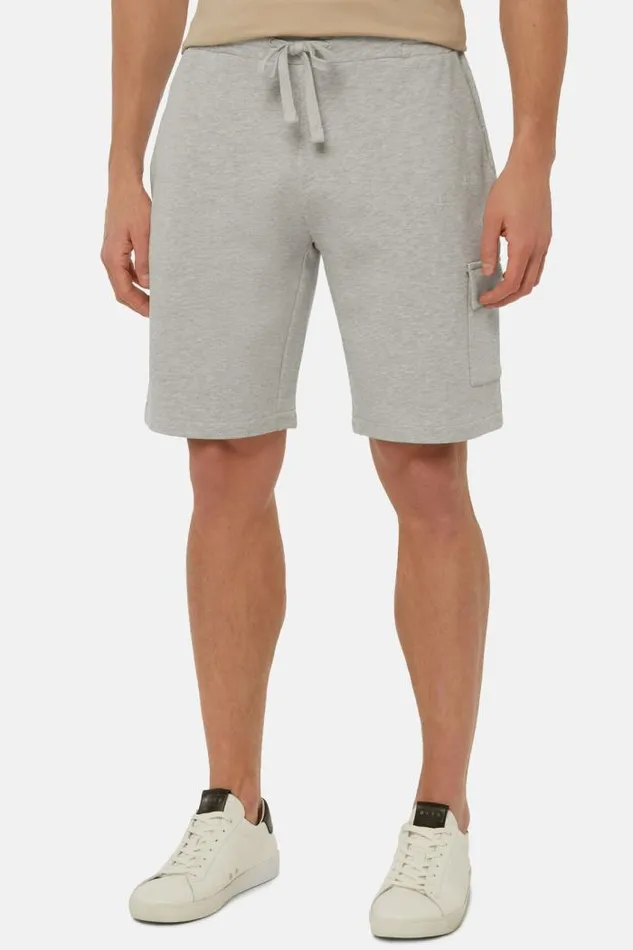 Sweatshirts And Joggers Men Boggi Milano Recycled Cotton Blend Bermuda Shorts Grey Sweatshirts And Joggers Men Boggi Milano Recycled Cotton Blend Bermuda Shorts Grey