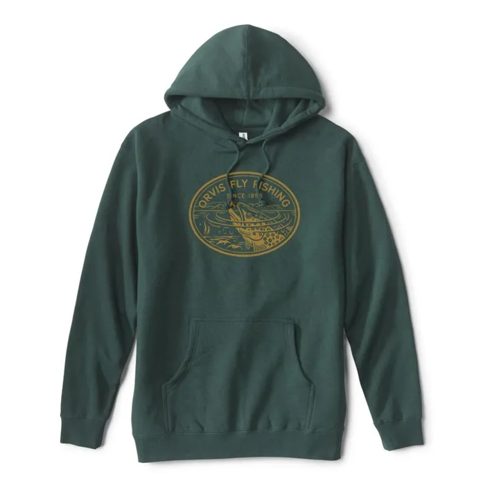 Sweatshirts Men Orvis Trout Sip Hoodie Pine
