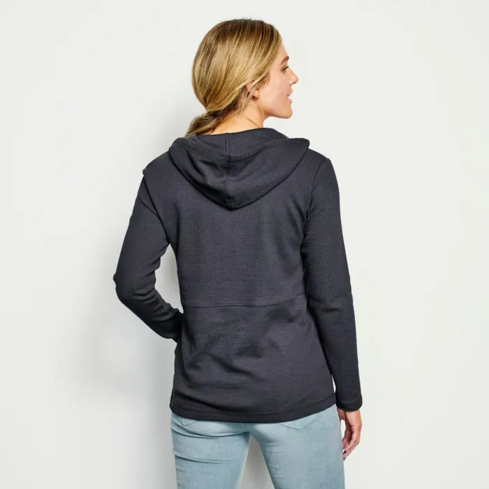 Sweatshirts Women Orvis LivedIn Waffle Hooded Wrap Sweatshirt Carbon
