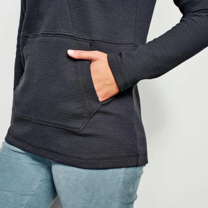 Sweatshirts Women Orvis LivedIn Waffle Hooded Wrap Sweatshirt Carbon