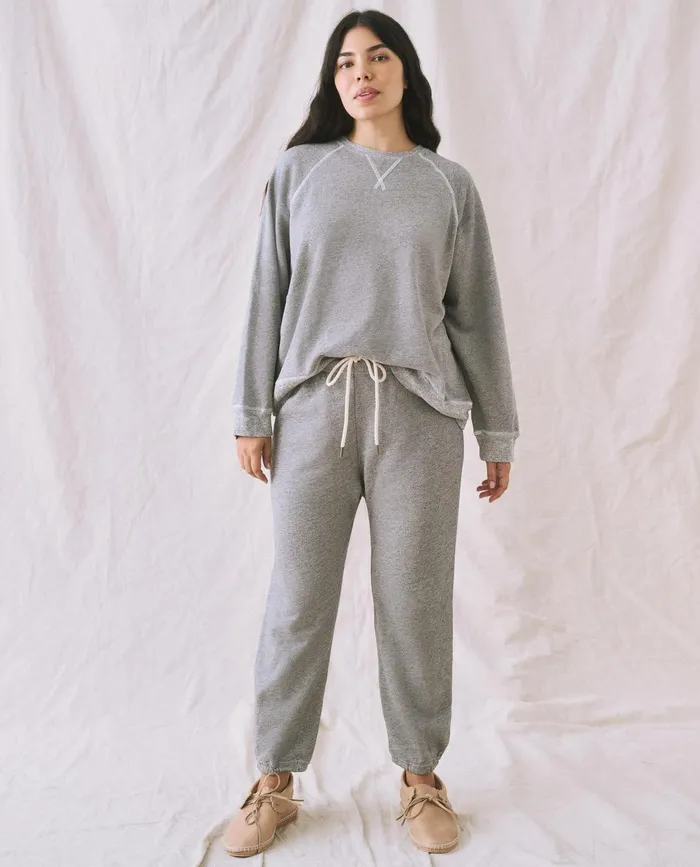 Sweatshirts Women The Great The Slouch Sweatshirt Varsity Grey