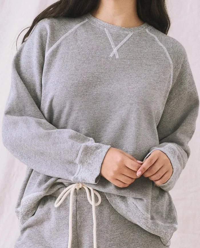 Sweatshirts Women The Great The Slouch Sweatshirt Varsity Grey Sweatshirts Women The Great The Slouch Sweatshirt Varsity Grey
