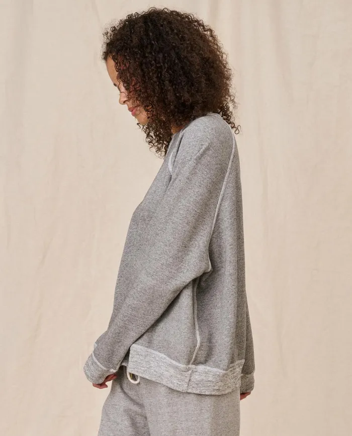 Sweatshirts Women The Great The Slouch Sweatshirt Varsity Grey Sweatshirts Women The Great The Slouch Sweatshirt Varsity Grey