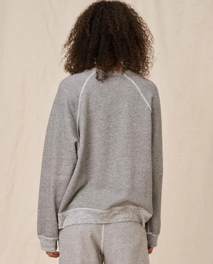 Sweatshirts Women The Great The Slouch Sweatshirt Varsity Grey Sweatshirts Women The Great The Slouch Sweatshirt Varsity Grey