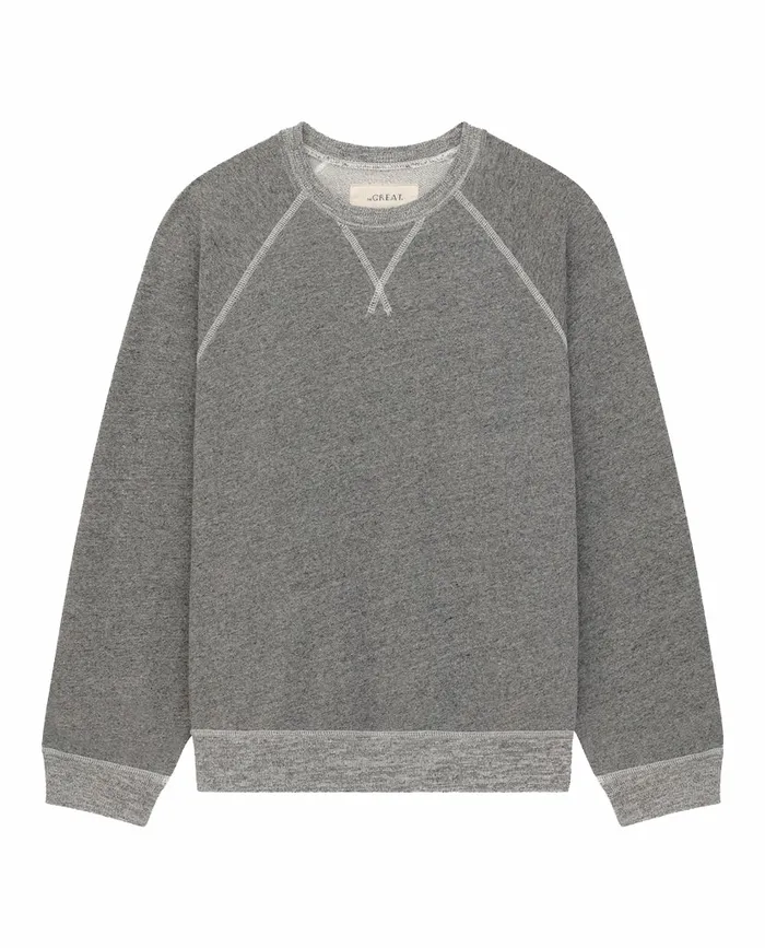 Sweatshirts Women The Great The Slouch Sweatshirt Varsity Grey Sweatshirts Women The Great The Slouch Sweatshirt Varsity Grey
