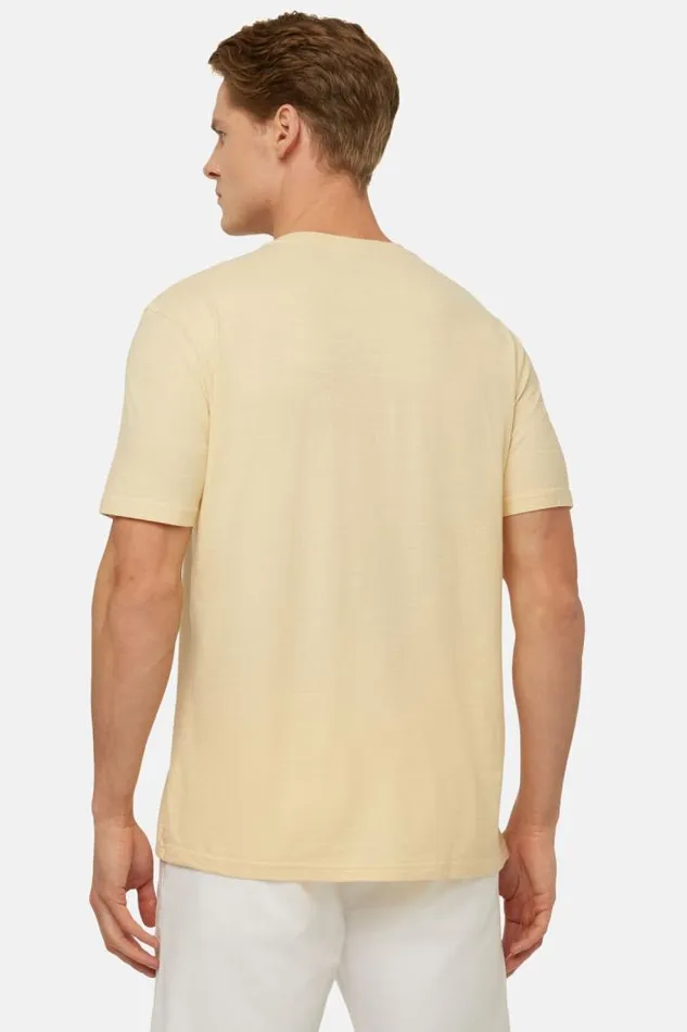 TShirts Men Boggi Milano TShirt In Cotton Slub Jersey Yellow TShirts Men Boggi Milano TShirt In Cotton Slub Jersey Yellow
