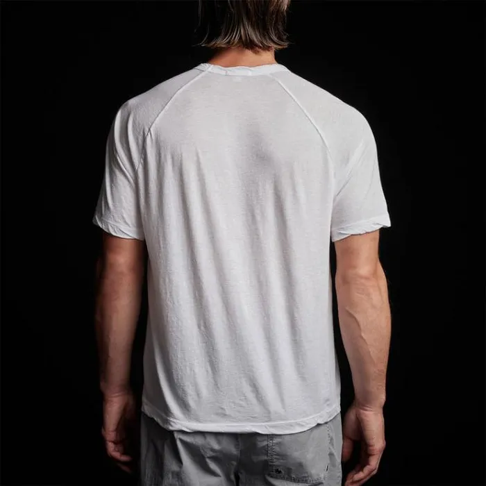 TShirts Men James Perse Linen Palm Tee White