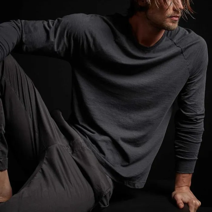 TShirts Men James Perse Recycled Lotus Jersey Raglan Crew Magma