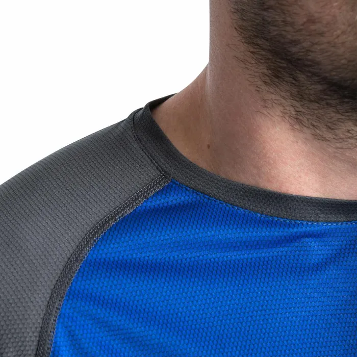 Talca Quick Dry Active TShirt Blue Carbon Men Trespass Gym and Sports Tops