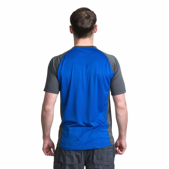 Talca Quick Dry Active TShirt Blue Carbon Men Trespass Gym and Sports Tops