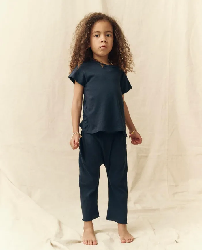 Tees and Sweats Kids The Great The Little Jersey Crop True Navy