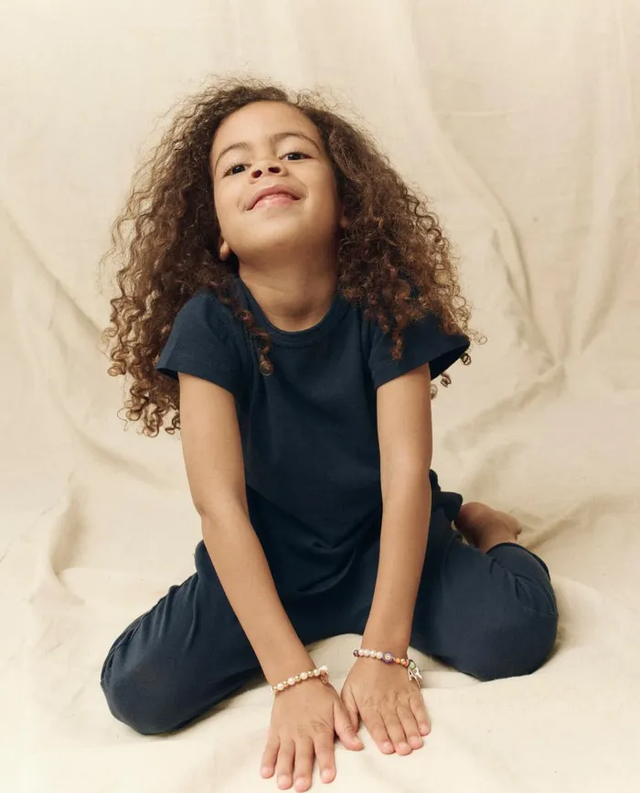 Tees and Sweats Kids The Great The Little Jersey Crop True Navy