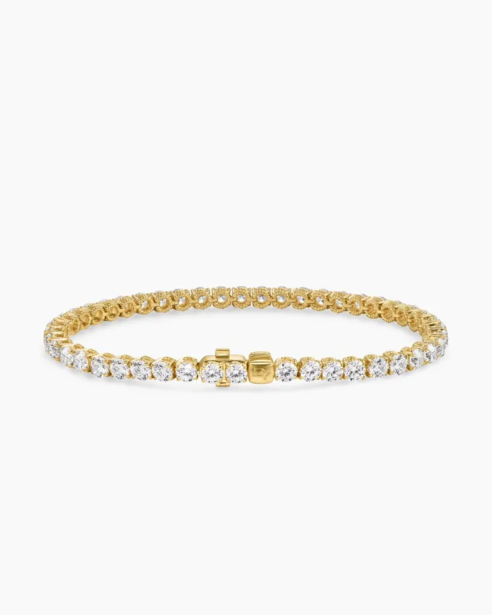 Tennis Bracelet In 18K Yellow Gold With Diamonds 38mm Women David Yurman Chain Tennis Bracelet In 18K Yellow Gold With Diamonds 38mm Women David Yurman Chain