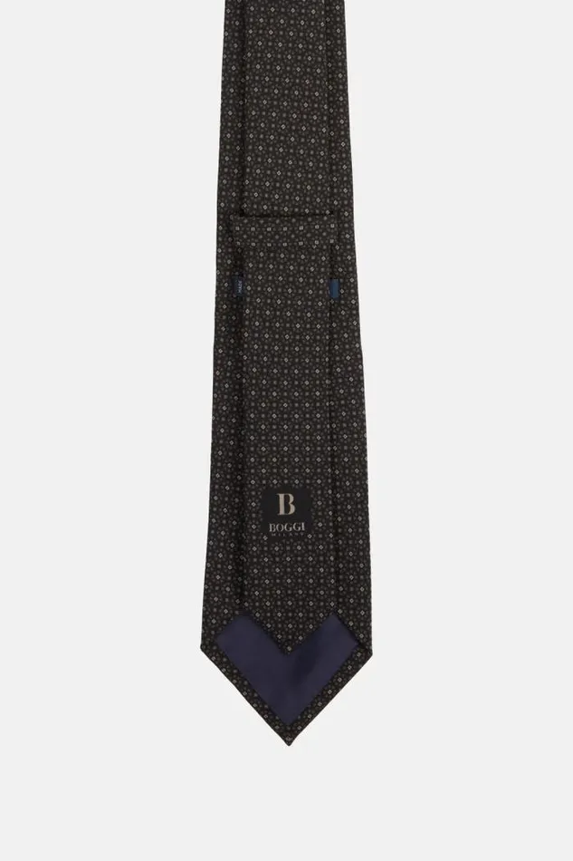 Ties Men Boggi Milano Abstract Pattern Silk Tie Black Ties Men Boggi Milano Abstract Pattern Silk Tie Black