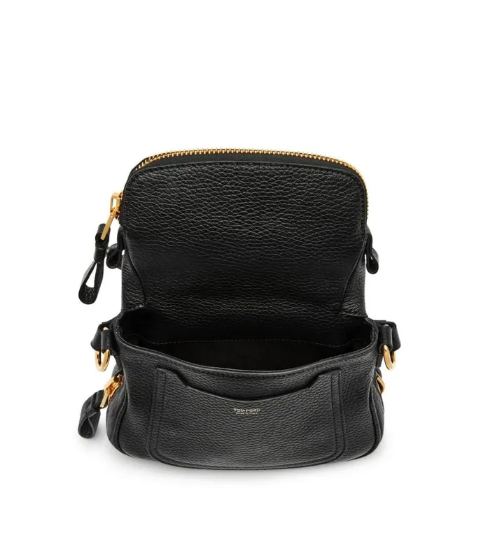 TOM FORD Cross Body Bags Women GRAIN LEATHER JENNIFER MINI BAG Black