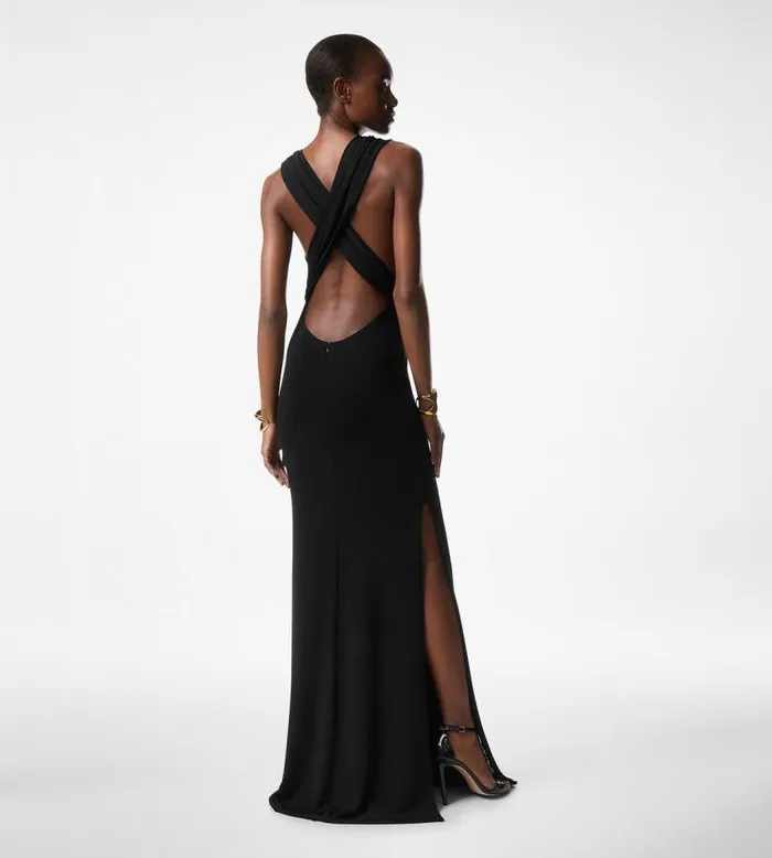 TOM FORD Dresses Women PLUNGING VNECK JERSEY EVENING DRESS Black