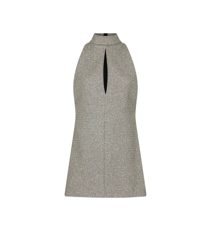 TOM FORD Dresses Women SPARKLING JACQUARD HALTERNECK MINI COCKTAIL DRESS Light Gold