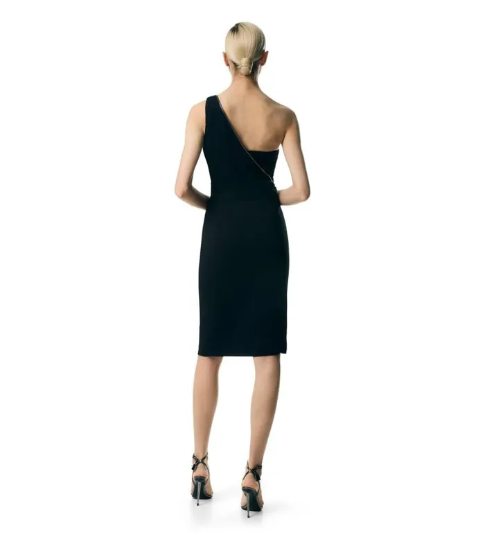 TOM FORD Dresses Women VISCOSE STRETCH CADY ONE SHOULDER COCKTAIL DRESS Black TOM FORD Dresses Women VISCOSE STRETCH CADY ONE SHOULDER COCKTAIL DRESS Black