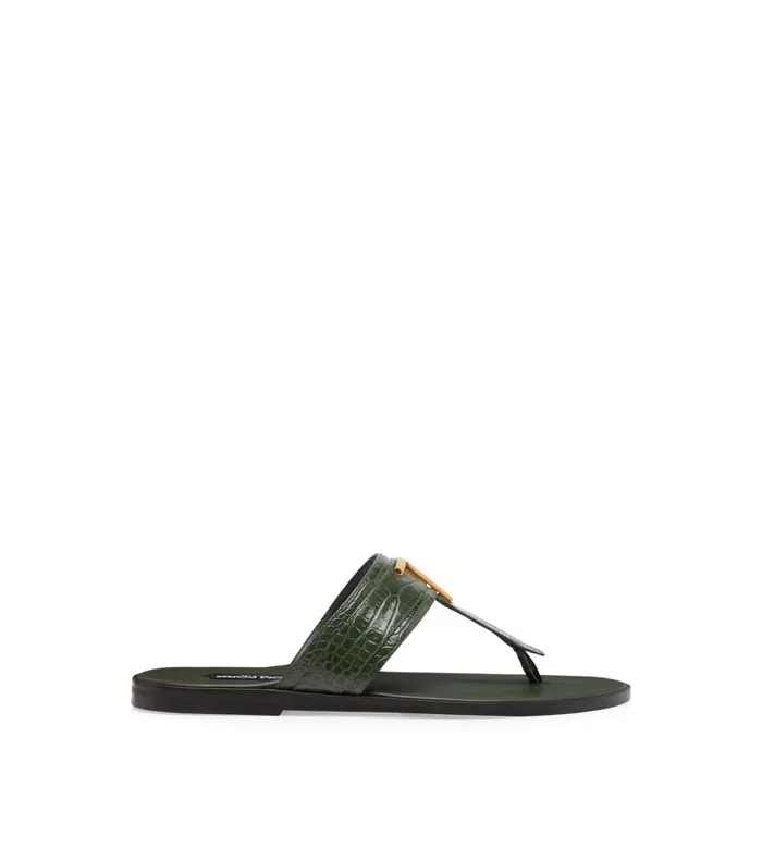 TOM FORD Espadrilles and Sandals Men PRINTED CROC BRIGHTON SANDAL