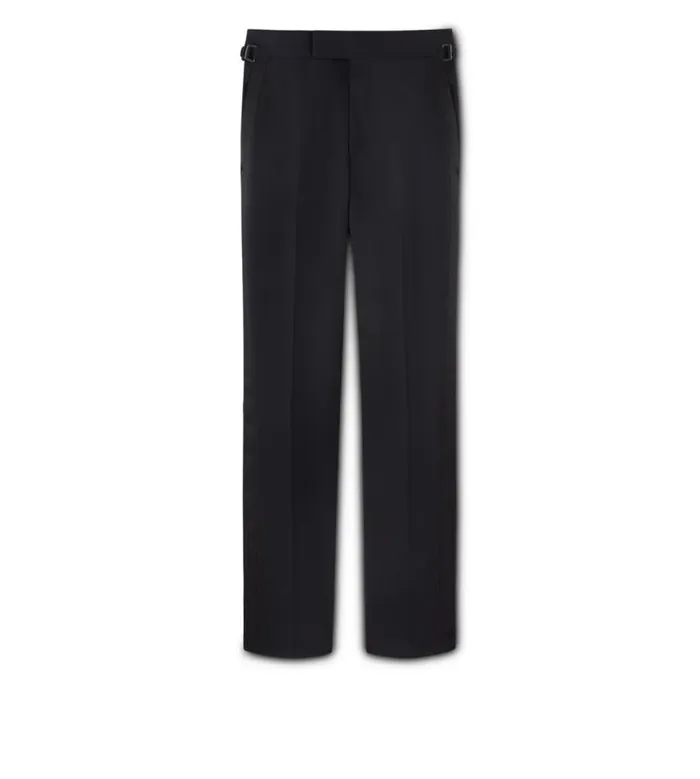 TOM FORD Evening Men BLACK MOHAIR O039CONNOR EVENING TROUSERS Black
