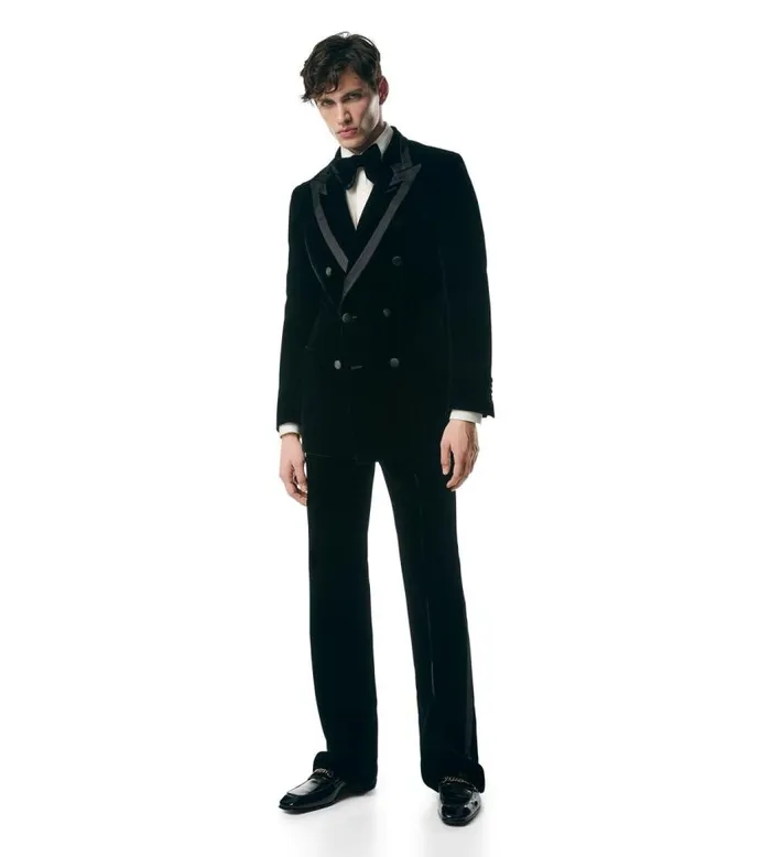 TOM FORD Evening Men SILK VISCOSE VELVET ATTICUS COCKTAIL JACKET Black TOM FORD Evening Men SILK VISCOSE VELVET ATTICUS COCKTAIL JACKET Black