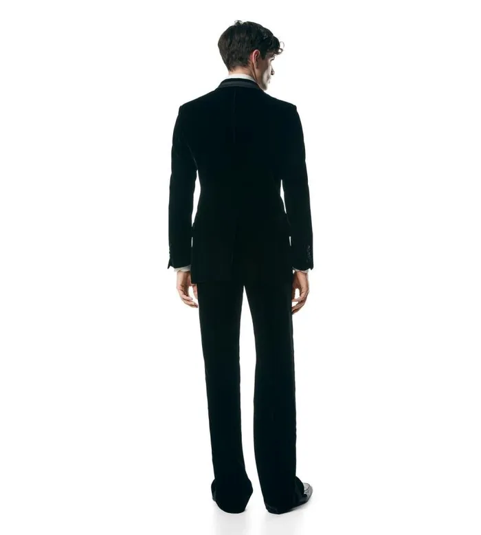 TOM FORD Evening Men SILK VISCOSE VELVET ATTICUS COCKTAIL JACKET Black TOM FORD Evening Men SILK VISCOSE VELVET ATTICUS COCKTAIL JACKET Black