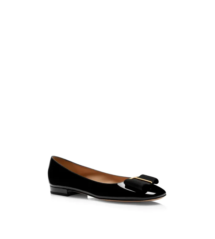 TOM FORD Flats Women LEATHER AND GROS GRAIN AUDREY BALLERINA FLAT Black TOM FORD Flats Women LEATHER AND GROS GRAIN AUDREY BALLERINA FLAT Black