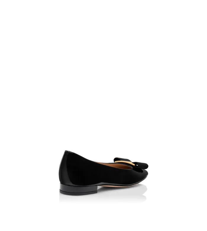 TOM FORD Flats Women LEATHER AND GROS GRAIN AUDREY BALLERINA FLAT Black TOM FORD Flats Women LEATHER AND GROS GRAIN AUDREY BALLERINA FLAT Black