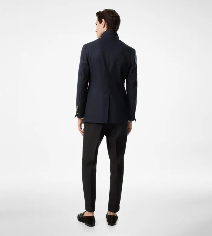 TOM FORD Jackets Men GRAND HOPSACK SHELTON SPORT JACKET Navy