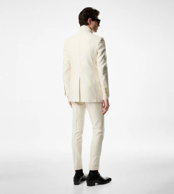 TOM FORD Jackets Men SILK COTTON CANNETE ATTICUS JACKET Ivory TOM FORD Jackets Men SILK COTTON CANNETE ATTICUS JACKET Ivory