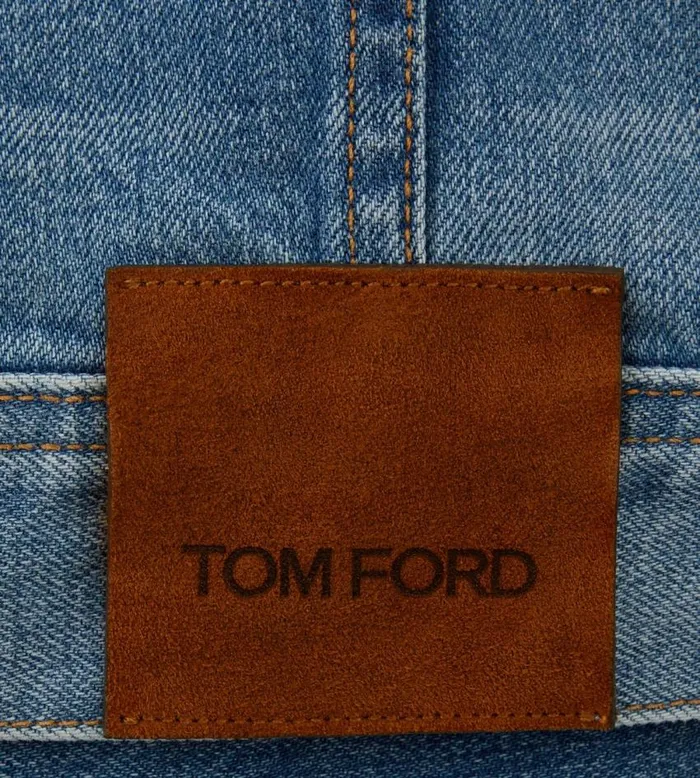 TOM FORD Outerwear Men AGED LIGHT WASH ICON DENIM JACKET Washed Blue TOM FORD Outerwear Men AGED LIGHT WASH ICON DENIM JACKET Washed Blue