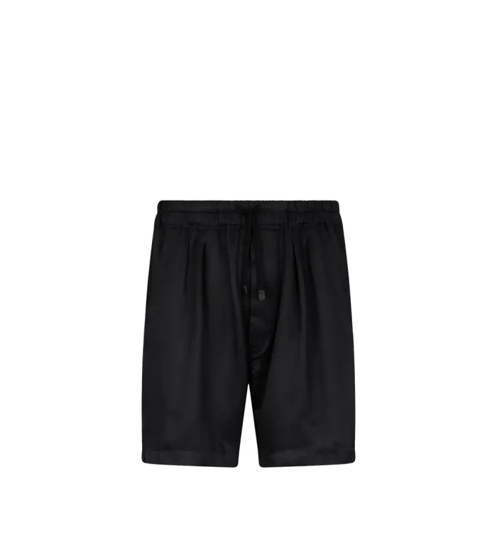 TOM FORD Pants and Shorts Men SILK TWILL PLEAT SHORTS Black
