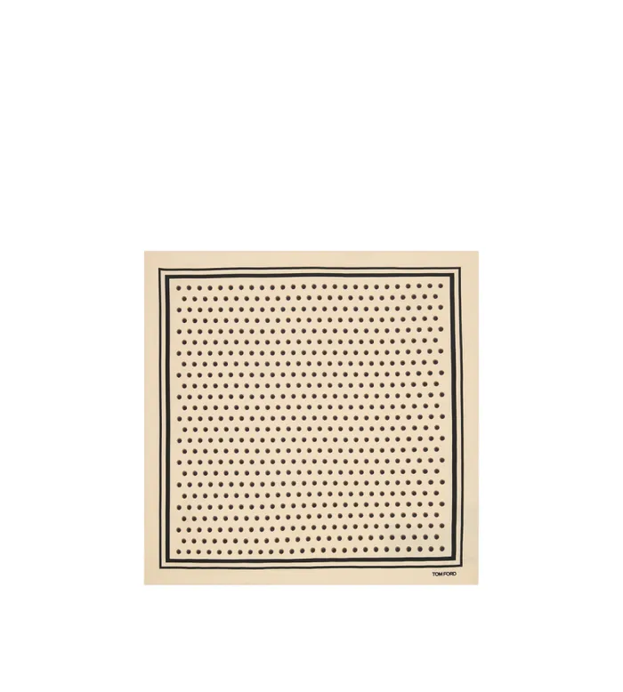 TOM FORD Pocket Squares Men POLKA DOT SQUARE DESIGN POCKET SQUARE