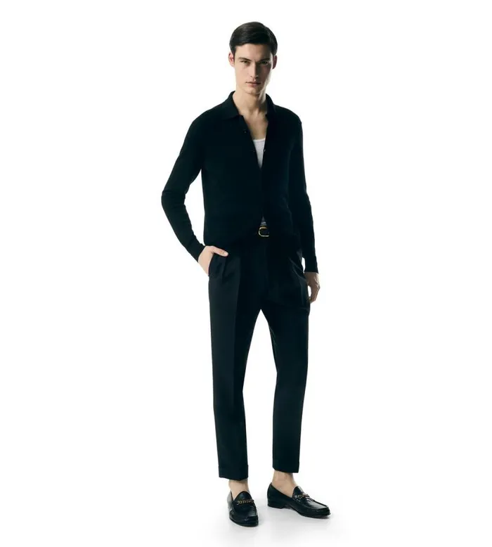 TOM FORD Shirts Men PURE SILK SHIRT Black TOM FORD Shirts Men PURE SILK SHIRT Black