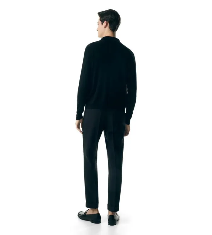 TOM FORD Shirts Men PURE SILK SHIRT Black TOM FORD Shirts Men PURE SILK SHIRT Black
