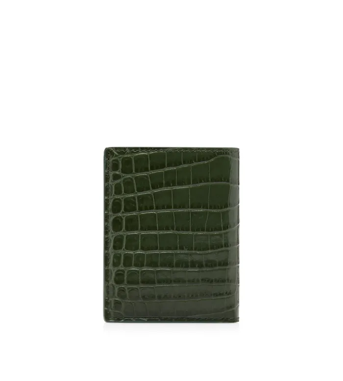 TOM FORD Small Leather Goods Men PRINTED CROC FOLDING CARDHOLDER TOM FORD Small Leather Goods Men PRINTED CROC FOLDING CARDHOLDER